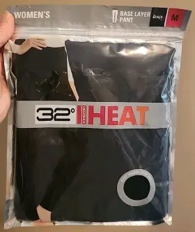 32 Degree Heat 645618000365 New Womens Size Medium Black Base Layer Pant