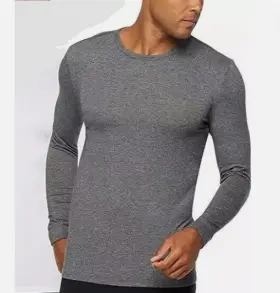 32 Degrees 097987599412 Heat Men 1 Only Base Layer Long Sleeve Crew Nk Shirt Ht Gray S Nwt