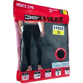 165550 32 Degrees Legging Base Layer Black Heat Mens Thermal 2 Pk Pants S M L Xl
