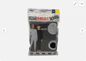 32 Degrees 192166211069 Heat Kids Long Sleeve Crew Neck And Legging Set Black Xl Nwt