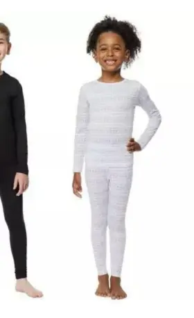 32 Degrees 192166211076 Heat Kids Girls Long Sleeve Crew Neck Legging Set Snowflakes Sz 8/10
