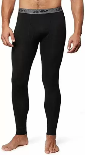 32 Degrees 192166211199 Mens Xl Black Heat Performance Thermal Base Layer Pant Leggings 1
