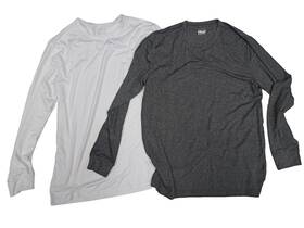 32 Degrees 192166474884 Degree Mens 2-pack Lightweight Thermal Baselayer Crew Top White/gray Large
