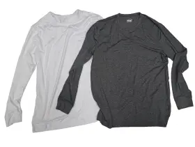 32 Degrees 192166474884 Degree Mens 2-pack Lightweight Thermal Baselayer Crew Top White/gray Large