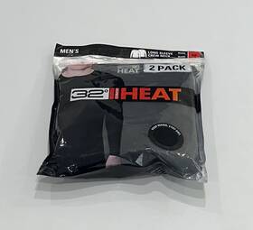 32 Degrees 192166474914 Heat Mens 2-pack Long Sleeve Crew Neck Tee Black Size M