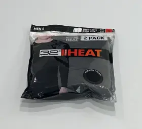 32 Degrees 192166474914 Heat Mens 2-pack Long Sleeve Crew Neck Tee Black Size M