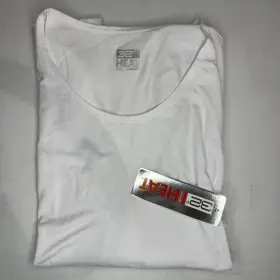 32 Degrees 195930272631 Nwt Heat Shirt Women S Large Long Sleeve Scoop Neck Base Layer White