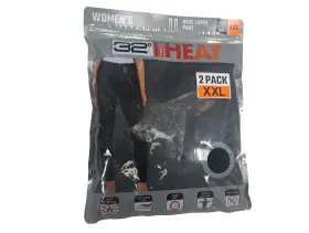 32 Degrees 499997622973 Heat Women S Base Layer Pants Black Pant 3 Pack Size Xxl