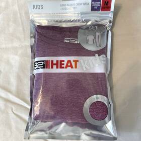 32 Degrees 645618108955 Heat Kids Long Sleeve Crew Neck Legging Set Color Heather Fiction Fig