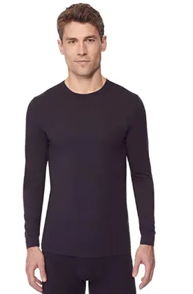 32 Degrees 645618109495 Mens Heat Performance Thermal Base Layer Tee Black Xl