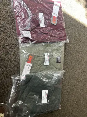 32 Degrees 645618109532 Nwt Lot Of 3 Mens Xl Heat Performance Long Sleeve V- Neck Thermals