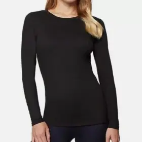 9ceefda2-0f3 32 Degrees Nwot Heat Womens S Black Long Sleeve Crew Neck Thermal Tops 2 Pack