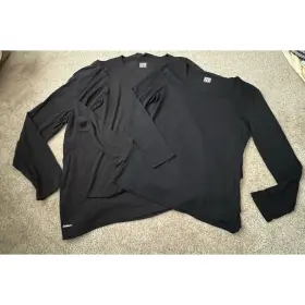 32 Degrees & Athletic Works 195930186754 And Light Thermal Top Black Large/x-large Bundle Of 3