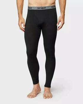 32 Degrees D75beeed-e2a New Heat Mens L 2-pack Base Layer Pants Black