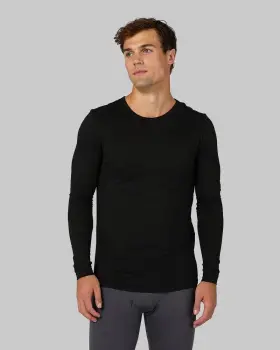 M9002 32 Degrees Men Top Long Sleeve Heat Scoop Neck 1 Pack Thermal Baselayer Tee