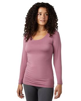 32 Degrees T5fll801rt Heat Womens Lightweight Scoop Base Layer Top Form Fitting Long Sleeve