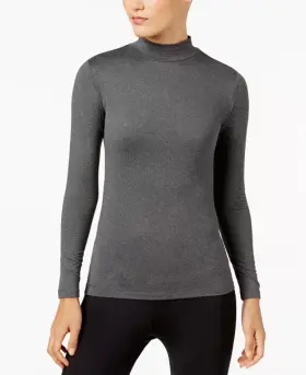 Tl2fp125me 32 Degrees Nwt Women S Turtleneck Long Sleeve Mock Neck Base Layer Top Ht Gray