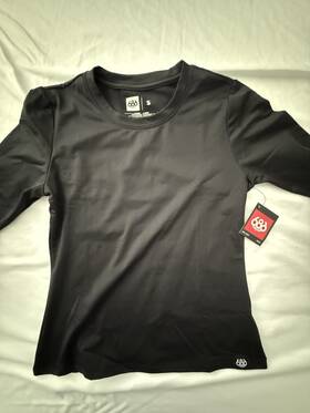 686 L6wlay08 Frontier Baselayer Top Black Long Sleeve Women S Athletic Fit