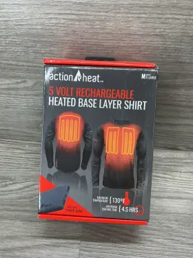 Action Heat 675595808005 Actionheat 5v Base Layer Heated Shirt For Men S Sz Xl