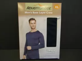 825497 Adventuridge Mens Xl Base Layer Crew Shirt Long Sleeve Navy Blue Quick Dry Moisture Wicking