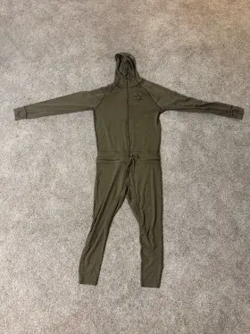 Airblaster 847678150022 Merino Wool Ninja Suit Base Layer Stretch Olive Mens Medium