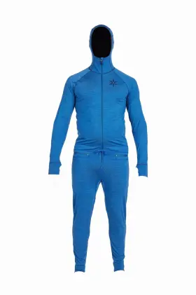 A26mnjs1023-ble-xl Airblaster Merino Ninja Suit Mens Bodysuit Blue X-large