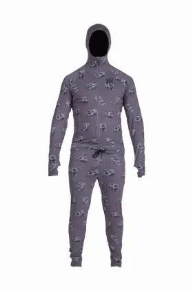 A26mnjs1024-whi-m Airblaster Classic Ninja Suit Mens Bodysuit Whips Medium