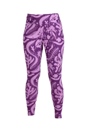 A26wbly1004-bel-xl Airblaster Base Layer Bottom Womens Pants Blackberry Earth Life X-large