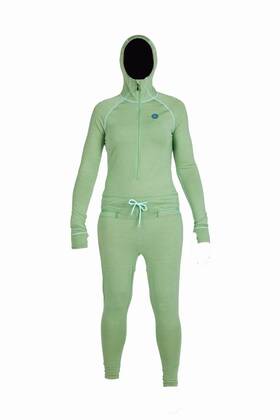 Airblaster A26wnjs1031-oli-m Merino Ninja Suit Womens Bodysuit Olivine Medium