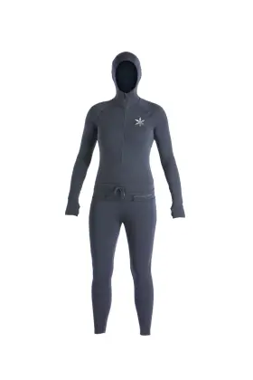 A26wnjs1032-blk-xl Airblaster Classic Ninja Suit Womens Bodysuit Black X-large