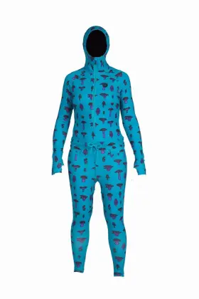 A26wnjs1032-tlm-xl Airblaster Classic Ninja Suit Womens Bodysuit Teal Mushroom X-large
