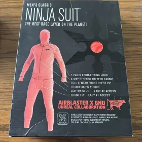Ab19mnj1-004-gnu-xxl Airblaster Ninja Suit Base Layer Mens Bodysuit Orange Xx-large In Box