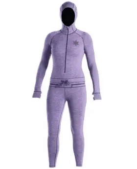 008-prh-l Airblaster Ab23wnj1 Merino Ninja Suit Womens Bodysuit Purple Haze Large