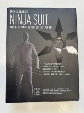 1024-blk-l Airblaster Ab25mnjs Classic Ninja Suit Mens Bodysuit Black Large
