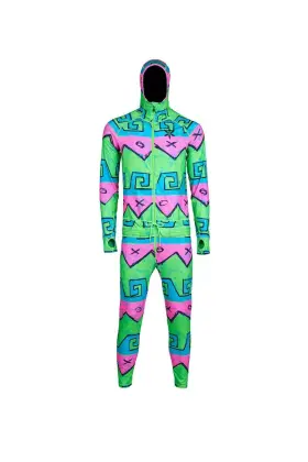 1024-htw-s Airblaster Ab25mnjs Classic Ninja Suit Mens Bodysuit Hot Wave Small