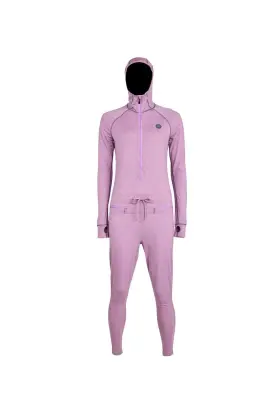 1031-grp-l Airblaster Ab25wnjs Merino Ninja Suit Womens Bodysuit Grapes Large