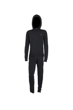 1034-blk-s Airblaster Ab25ynjs Youth Ninja Suit Kids Bodysuit Black Small
