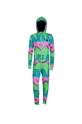 1034-htw-m Airblaster Ab25ynjs Youth Ninja Suit Kids Bodysuit Hot Wave Medium