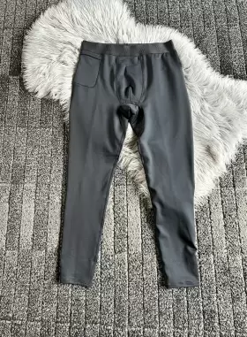 All In Motion 196761551315 Mens Regular Fit Midweight Thermal Pants Black Size L
