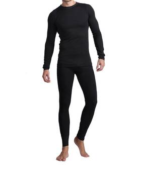 American Casual Ac22091 Long Johns For Men Soft Shirt/pants 2pc Fleece Thermal Set