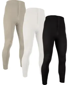 American Heaven 729487523603 Mens Base Layer Long Pants 100% Cotton Thermal Leggings Multi Pack Colors