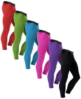 American Heaven Ahm011psx6 Mens Base Layer/athletic/running Tights/leggings-soft Thermal Bottoms Multi