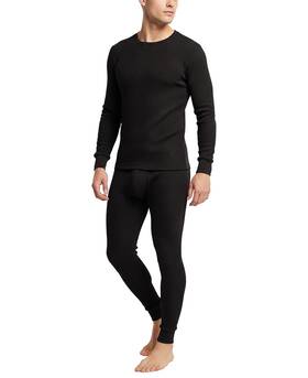 Andrew Scott Asm010cpw Mens Traditional Waffle Thermal Top And Bottom Set Cotton Blend Base Layer S