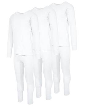 Andrew Scott B07gt5p874 Mens 3 Pack / 6 Piece Set Fleece Lined Base Layer Long Sleeve Pant Therm
