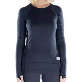2212102-dsb-xl Artilect Boulder 125 Crew Long Sleeve Womens Baselayer Top Dusk Blue X-large