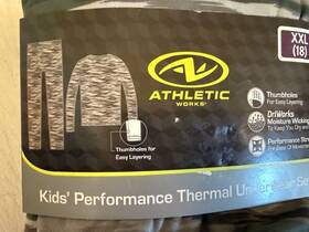 Athletic Works 199024419346 Kids Performance Thermal Underwear Boys Set Warm Xxl 18