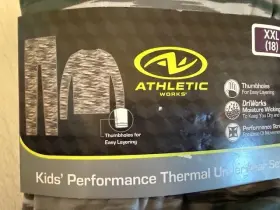 Athletic Works 199024419346 Kids Performance Thermal Underwear Boys Set Warm Xxl 18