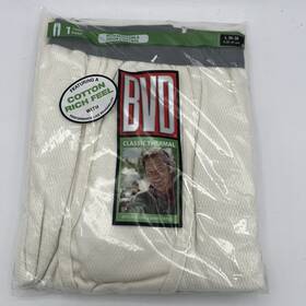 B.v.d 761253491037 Bvd Classic Thermal Long Pants Bottoms Size L 36-38 Natural New Sealed Nos