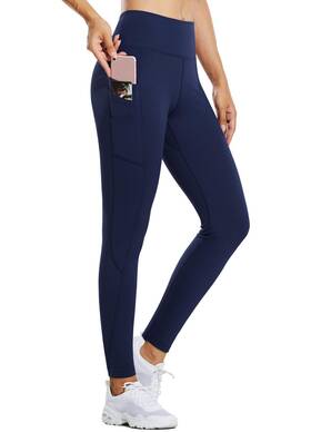 Baleaf Baleafabd4410814620wa Thermal Leggings For Women Waterproof Fleece Lined 2xl Navy