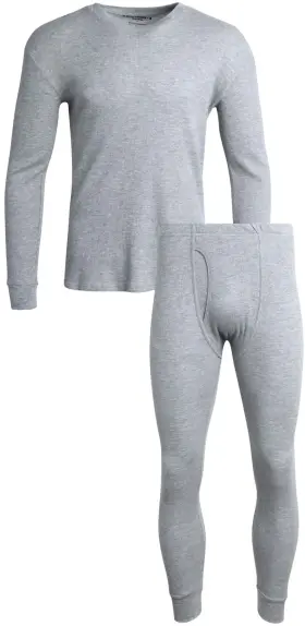 Bass Creek Outfitters 638310973242 Mens Thermal Underwear Set - 2 Piece Waffle Knit Shirt And Long Johns Base